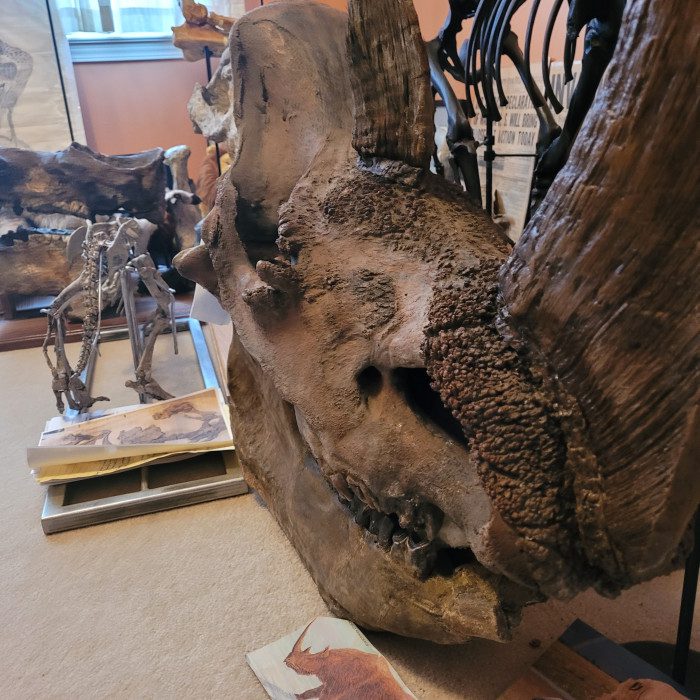 A large piece of wood sitting on top of the floor.